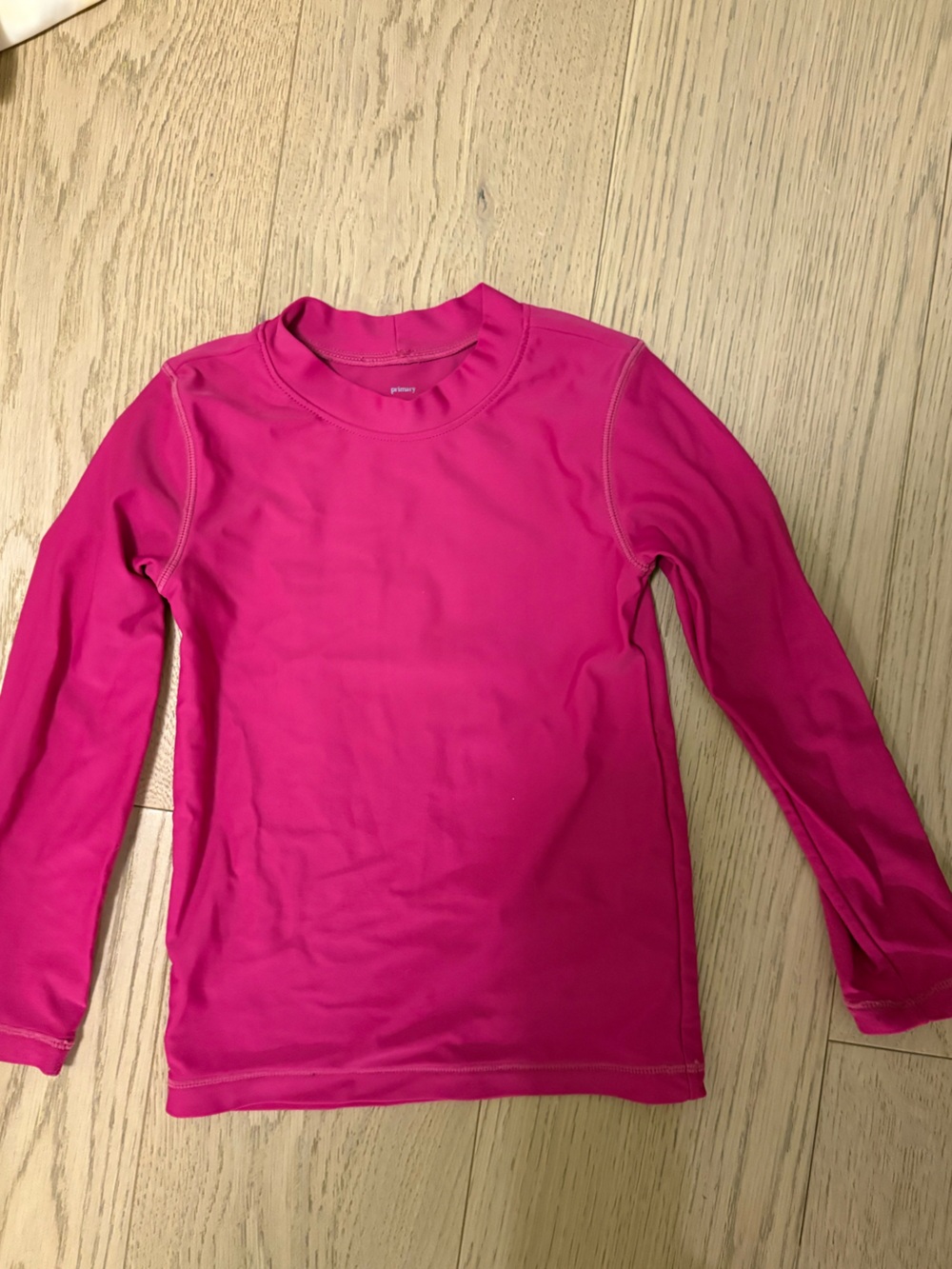 Primary Kids Long Sleeve Rashguard - Hot Pink